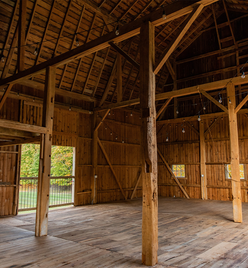 red barn rustic interior