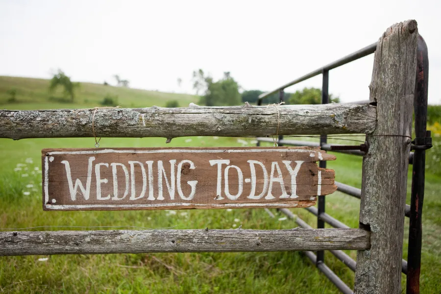 Wedding Today Sign